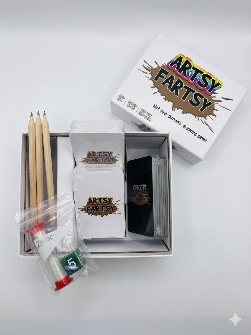 Artsy Fartsy Board Game Complete Family Party Drawing Game